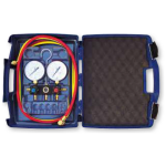 Kit Manómetros de 2 Vias Ø80 mm Classe 1 com Mangueiras de Carga
