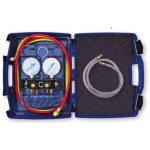 Kit Manómetros de 4 Vias Ø80 mm Classe 1 com Mangueiras de Carga